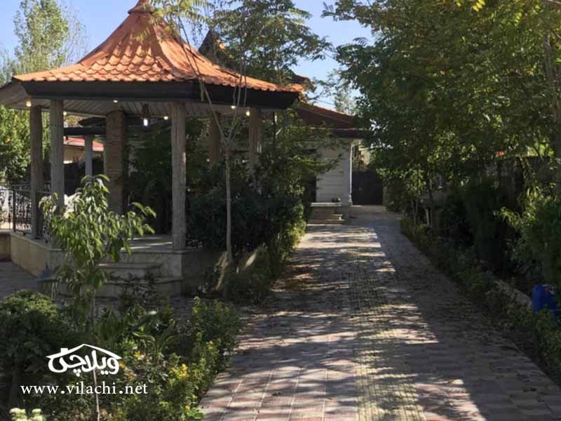 اجاره ویلا باغ دو خوابه با استخر در کردان
